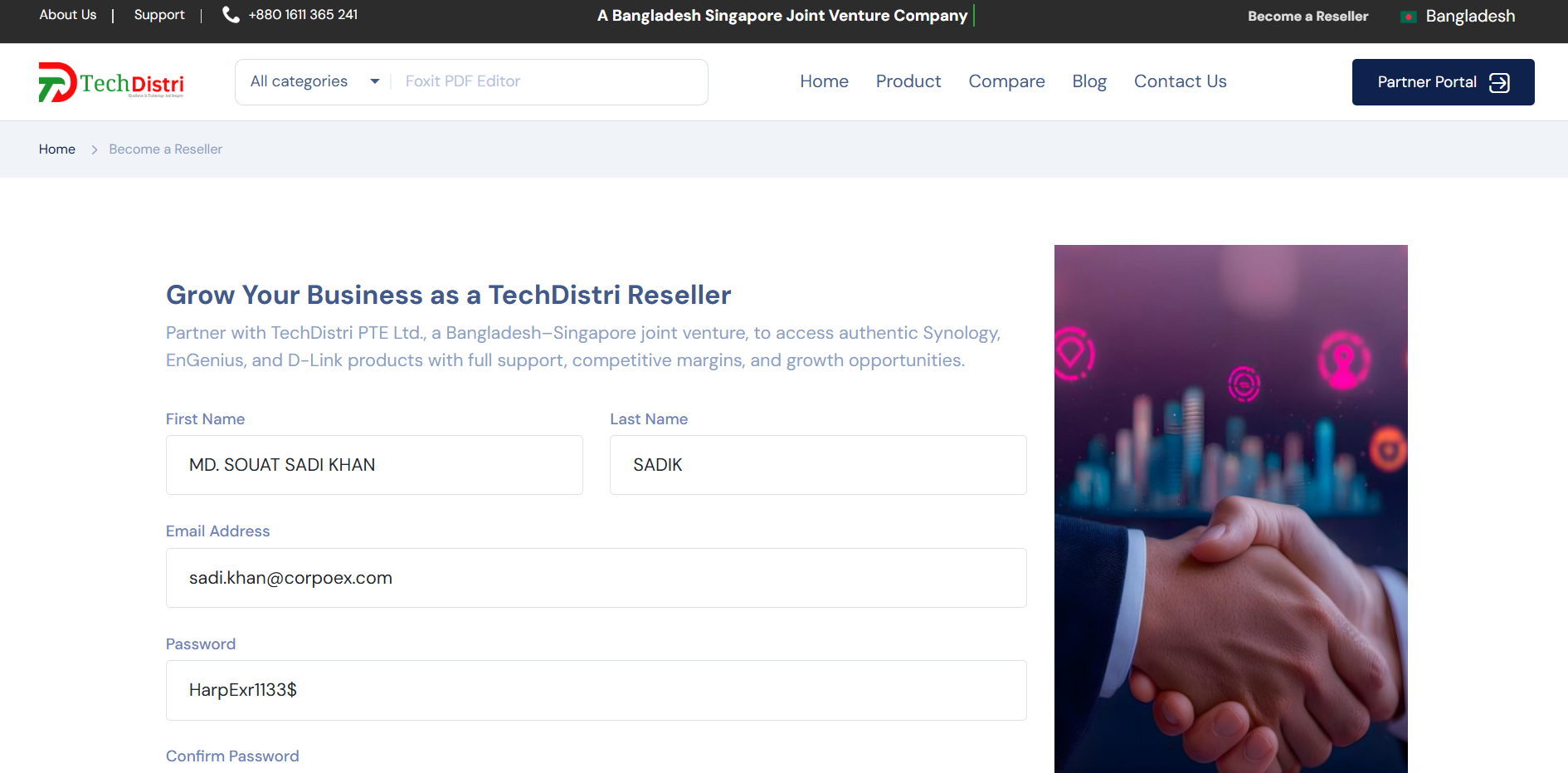 Partner Sign-Up Form