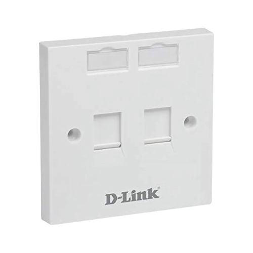 D-Link Dual Port Faceplate-White