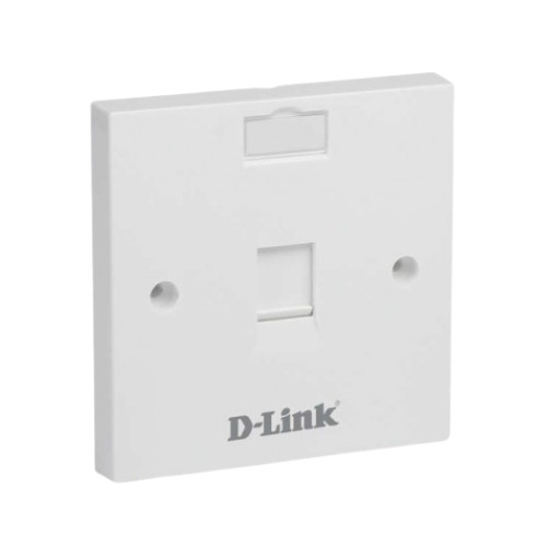D-Link Single Port Faceplate-White