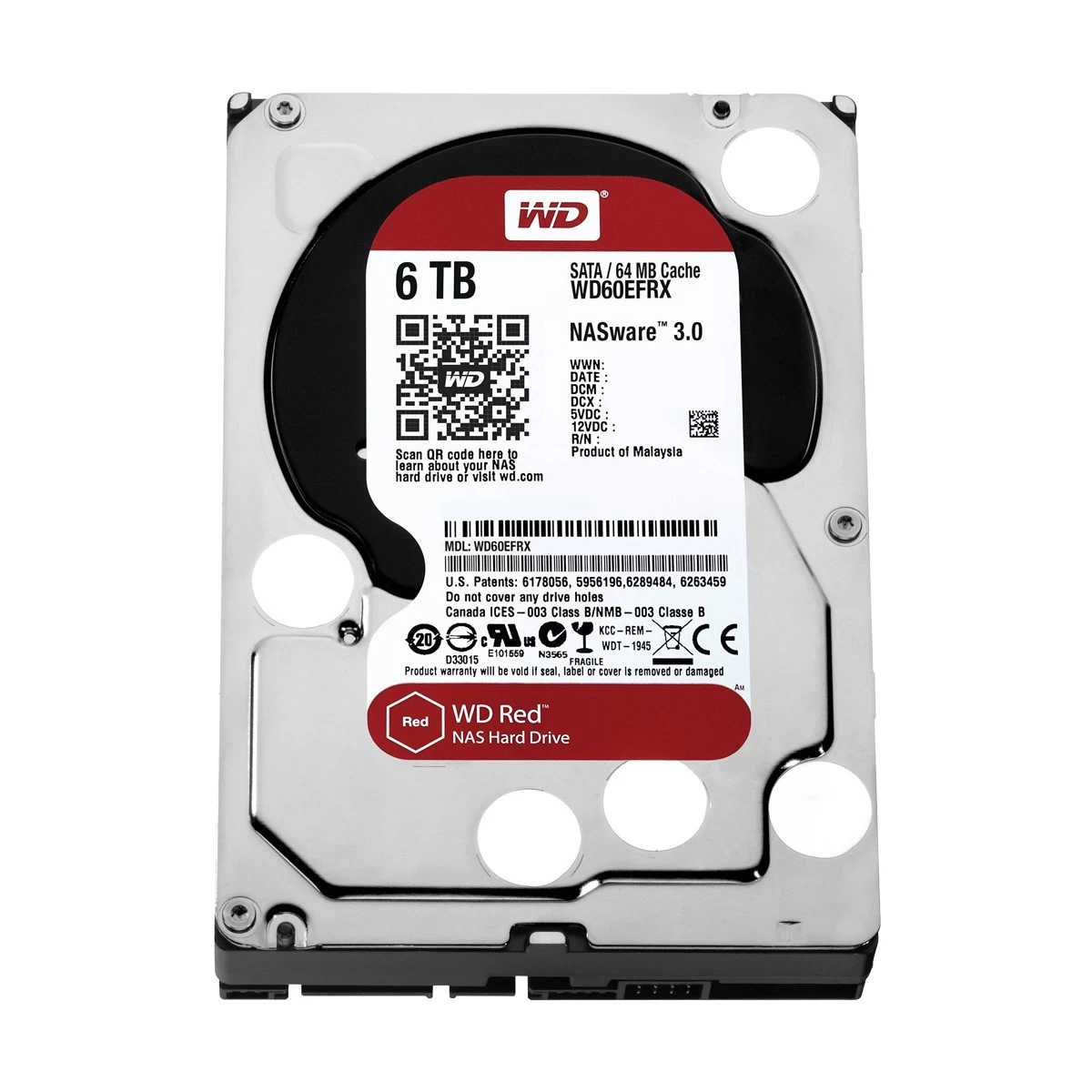 WD 6TB 3.5" SATA 5400 Hard Disk